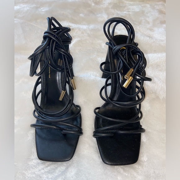 Forever 21 Lace up Heels - Picture 1 of 3